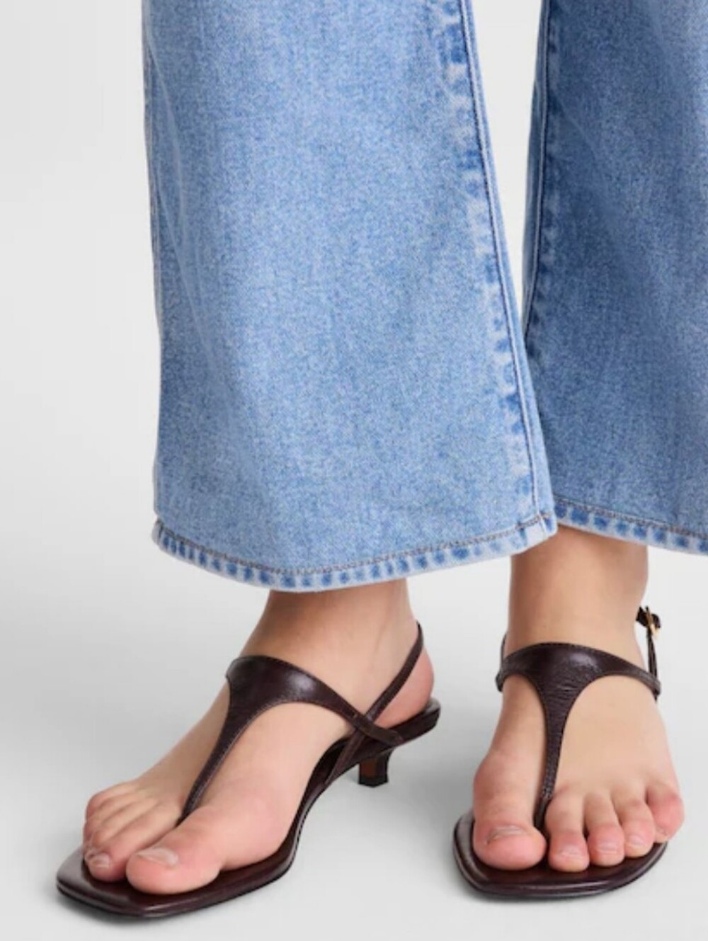 Madewell Chiara Kitten Heel Slingback Sandal - Espresso Bean - Picture 4 of 12